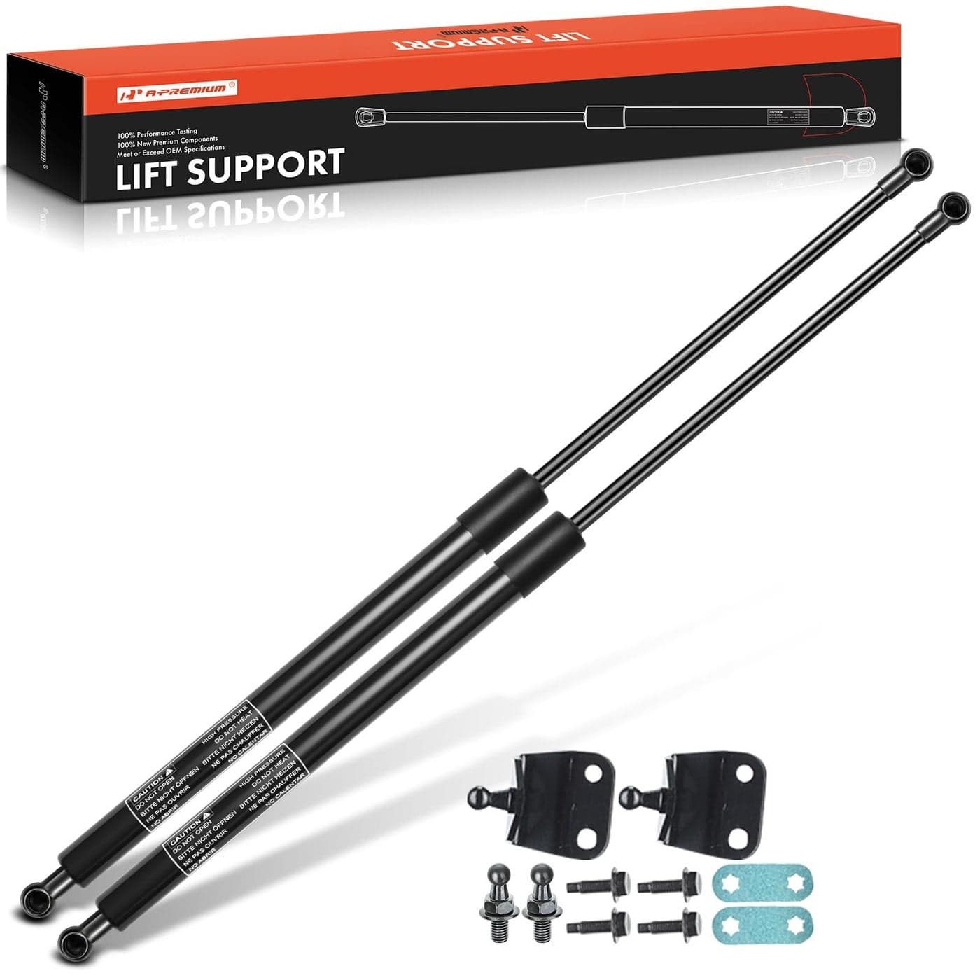APremium Tailgate Rear Liftgate Lift Supports Shock Struts Compatible with Select Nissan Models 350Z 20032008 V6 35L Coupe 2Door with Spoiler Replace 90453CD700 90452CD700 2PC Set
