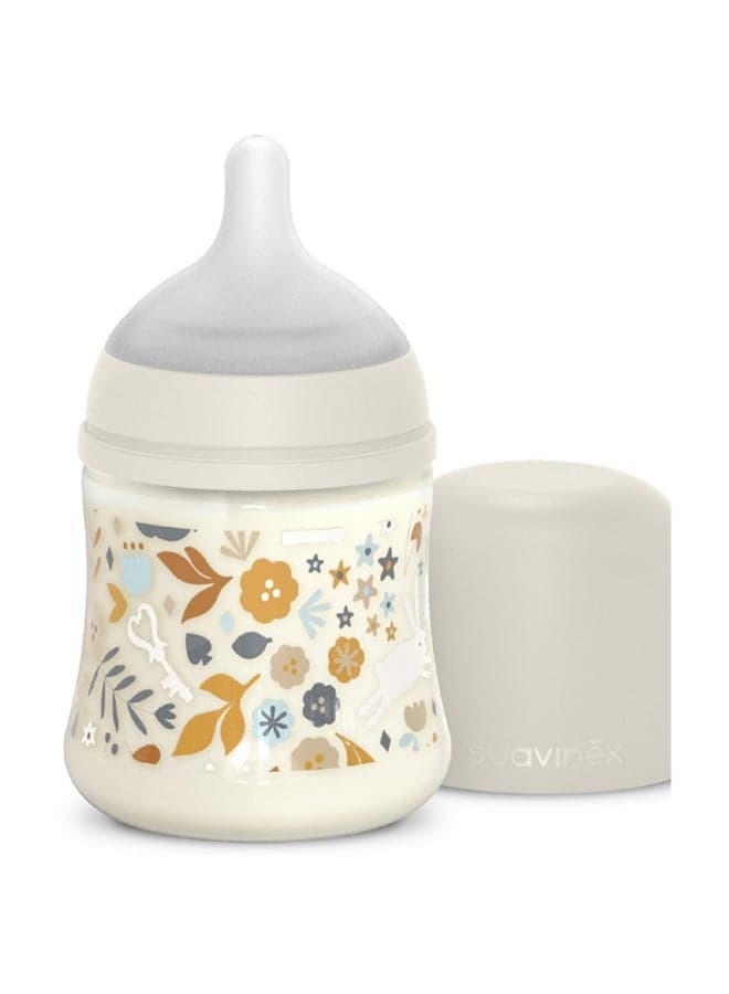 Polyamide Baby Feeding Bottle With Slow-Flow Physiological Nipple Teat, Mimics Natural Breastfeeding Experience, 0+ Months 150Ml - Grey