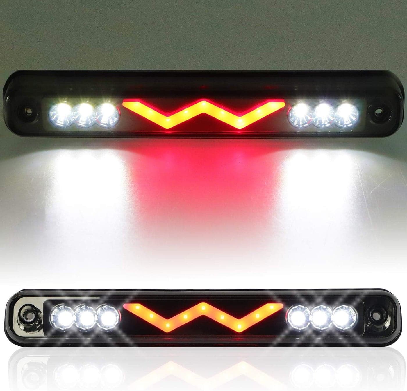 Tresound LED Third Brake Light for 88-99 Chevy/GMC C1500 C2500 K1500 K2500 Silverado Blazer - Chrome Housing Smoked Lens