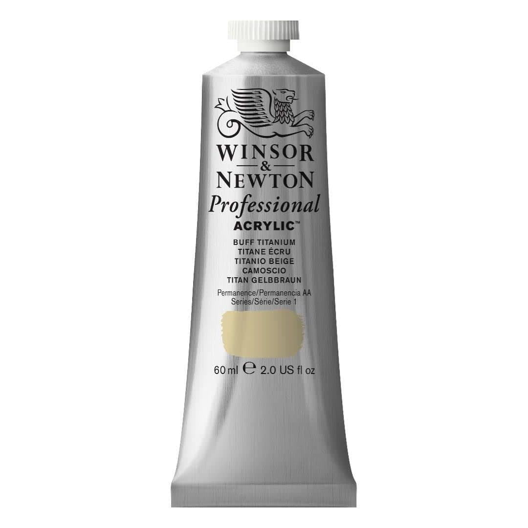 Winsor Newton Professional Acrylic Paint 60ml 2oz Tube Buff Titanium