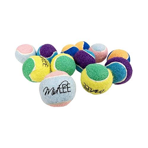Midlee XSmall Dog Tennis Balls 15 Pack of 12 Assorted 15 inch