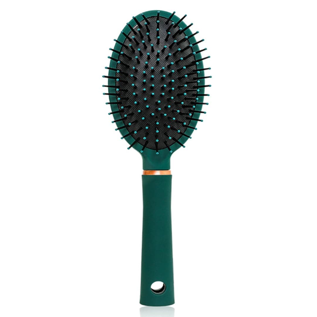 Reazana Blow Drying Detangling Brush AntiStatic Detangler Hair Brushes Fashion Massage Brush with Silicone Cushion Base Nylon Bristle Pins for Wet Dry All Hair Types Styling Oval