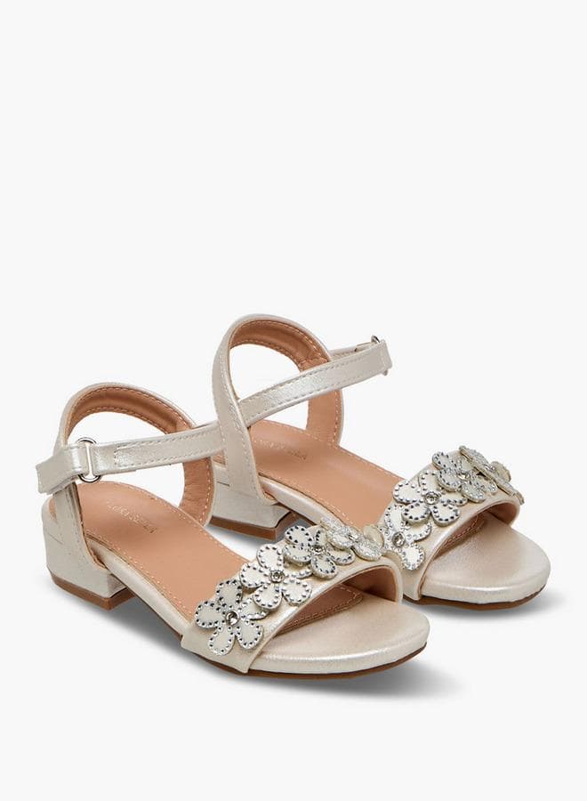 Girls Block Heel Sandals — 25