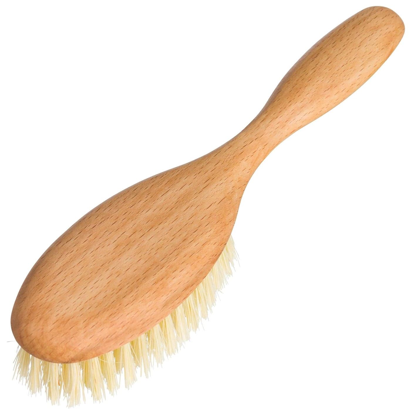 REDECKER Tampico Fiber Hairbrush with Oiled Beechwood Handle 8 inches Natural Bristle Hair Brush Vegan Natural Fiber Hair Brush Wooden Hairbrush Soft Bristles Tampico Bristle Hair Brush