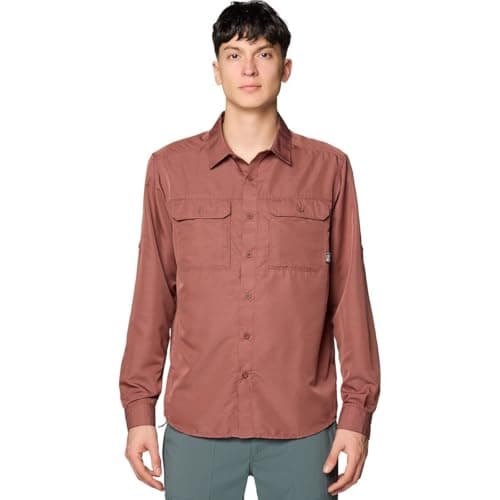 Mountain Hardwear Men's Standard Canyon Long Sleeve Shirt, Bourbon Brown, M