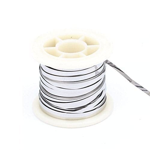 uxcell A16030100ux0542 7.5M 24.6Ft 0.2x3mm Nichrome Flat Heater Wire for Heating Elements