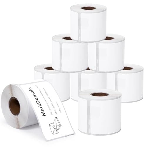 MarkDomain 8 Rolls 30323 (2-1/8" x 4", 54mm x 102mm) Shipping/Adress Label Compatible with Dymo Label Writer 450, 4XL, 450 Duo/Turbo Printers, Not for 550/5xl, 1760 Stickers