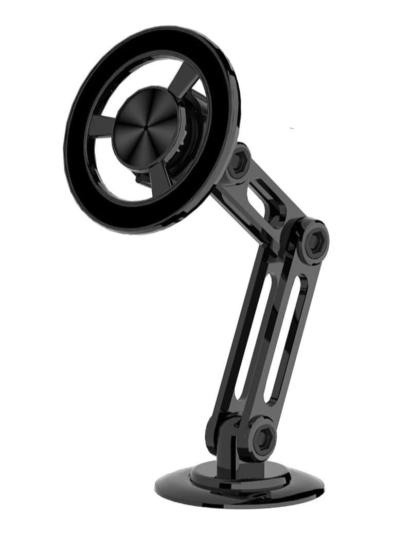 360° PRO, Magnetic Suction Car Phone Holder Stylish Magnetic Car Phone Holder, Phone Mount for Car, with Adjustable Arm (Black)