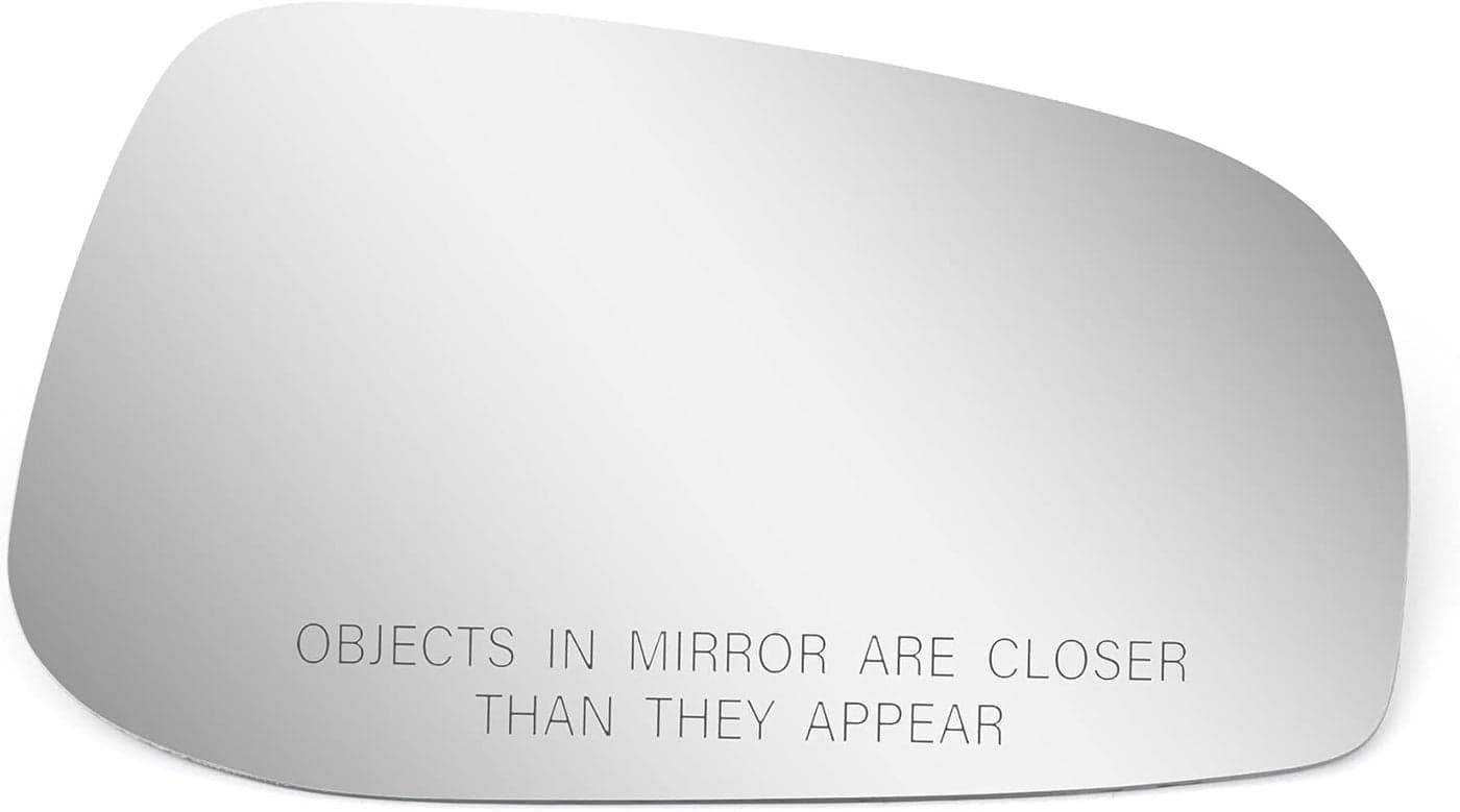 BOOLEE Mirror Glass Replacement for 2004-2006 VOLVO S60, S80, V70 - Passenger Right Side Convex Glass with Adhesives