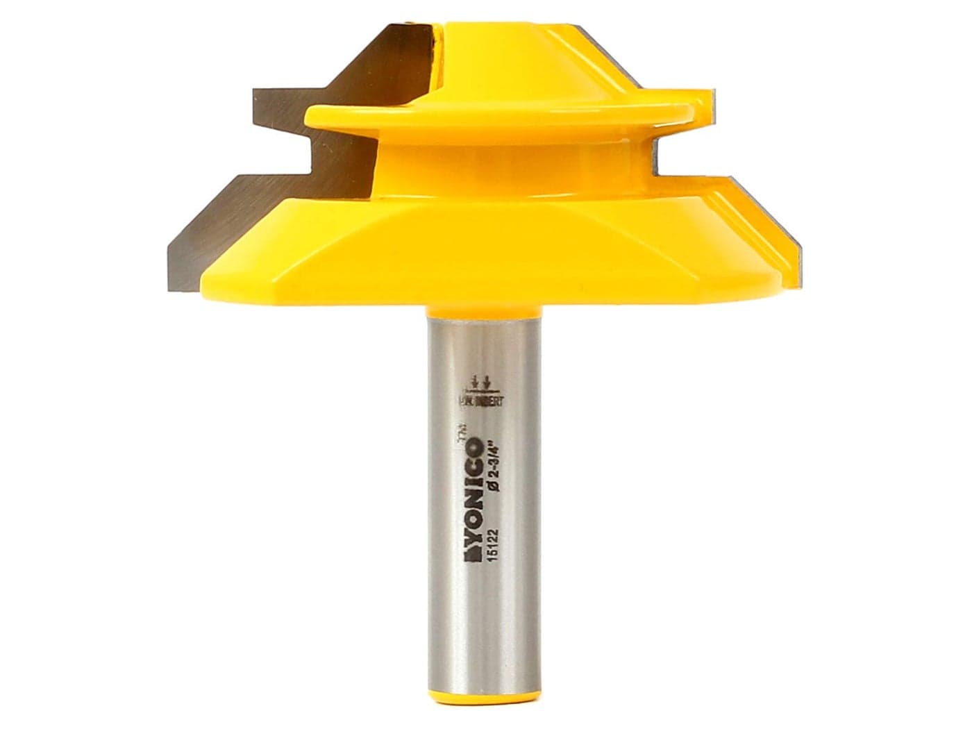 YONICO Router Bits Lock Miter 45 Degree - Up to 1-Inch Stock 1/2-Inch Shank 15122