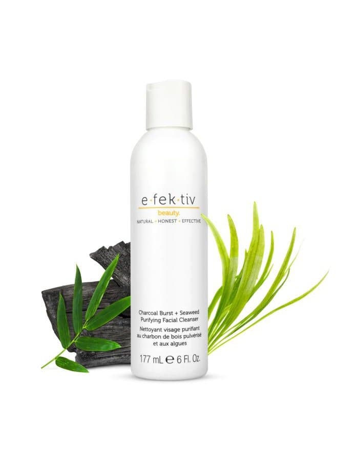 Efektiv Charcoal Burst Plus Seaweed Purifying Facial Cleanser For Unisex 6 oz Cleanser