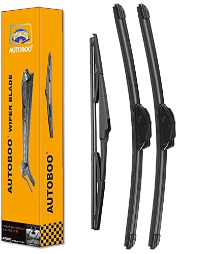 AUTOBOO 26"+16" Windshield Wipers with 14" Rear Wiper Blade Replacement for Hyundai Tucson 2016-2020 2021,2007-2012 Mazda CX-7 -Original Factory Quality (Pack of 3)