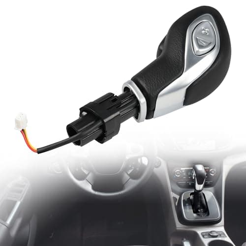 JDMON Automatic Gear Shift Knob Handle with Button Compatible with Ford Escape Fusion 2013 2014 2015 2016 Transit 2015-2020 Gear Shifter Lever Selector Replace DG9Z-7213-EA (Matte)