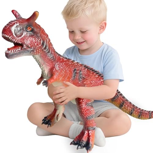 YONGJULE Big Carnotaurus 28 inch Dinosaur Toys for Kids 35 Large Inflatable Dinosaur Toys for Kids Toddler Party Favors Birthday Gifts for Boys Girls