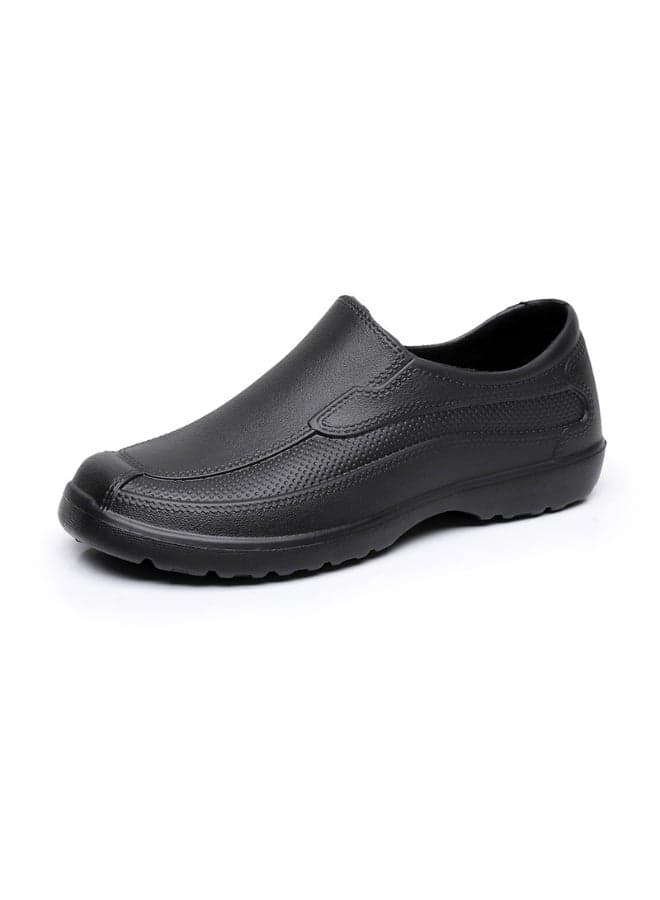 Professional work shoes, unisex safety shoes for chefs, nurses, and doctors. Oil-resistant, waterproof, and non-slip, for men and women, Black.