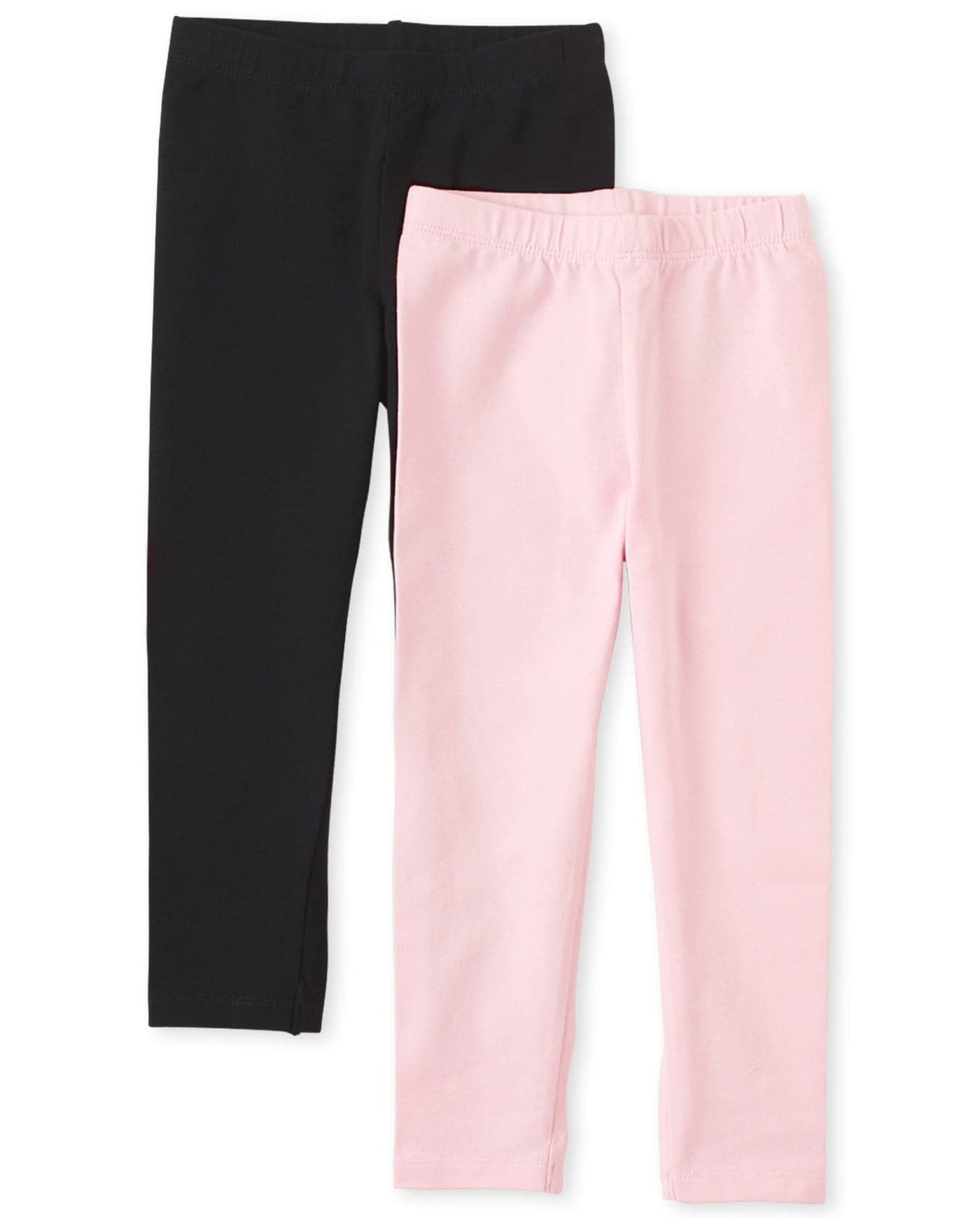 The Children's Place Baby Girls And Toddler Girls Leggings,Black/Shell 2 Pack,12-18MOS