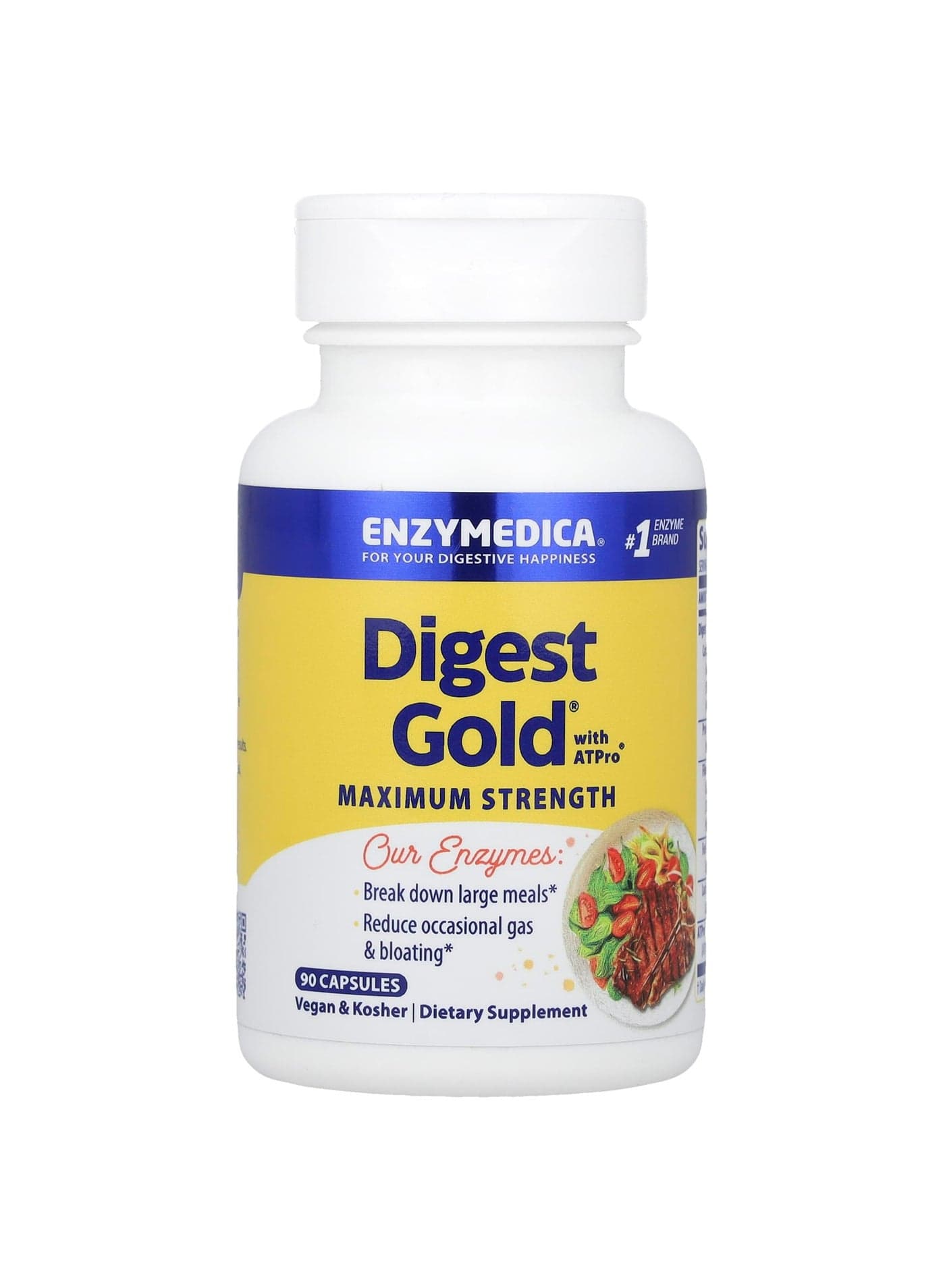 Digest Gold with ATPro, Maximum Strength, 90 Capsules