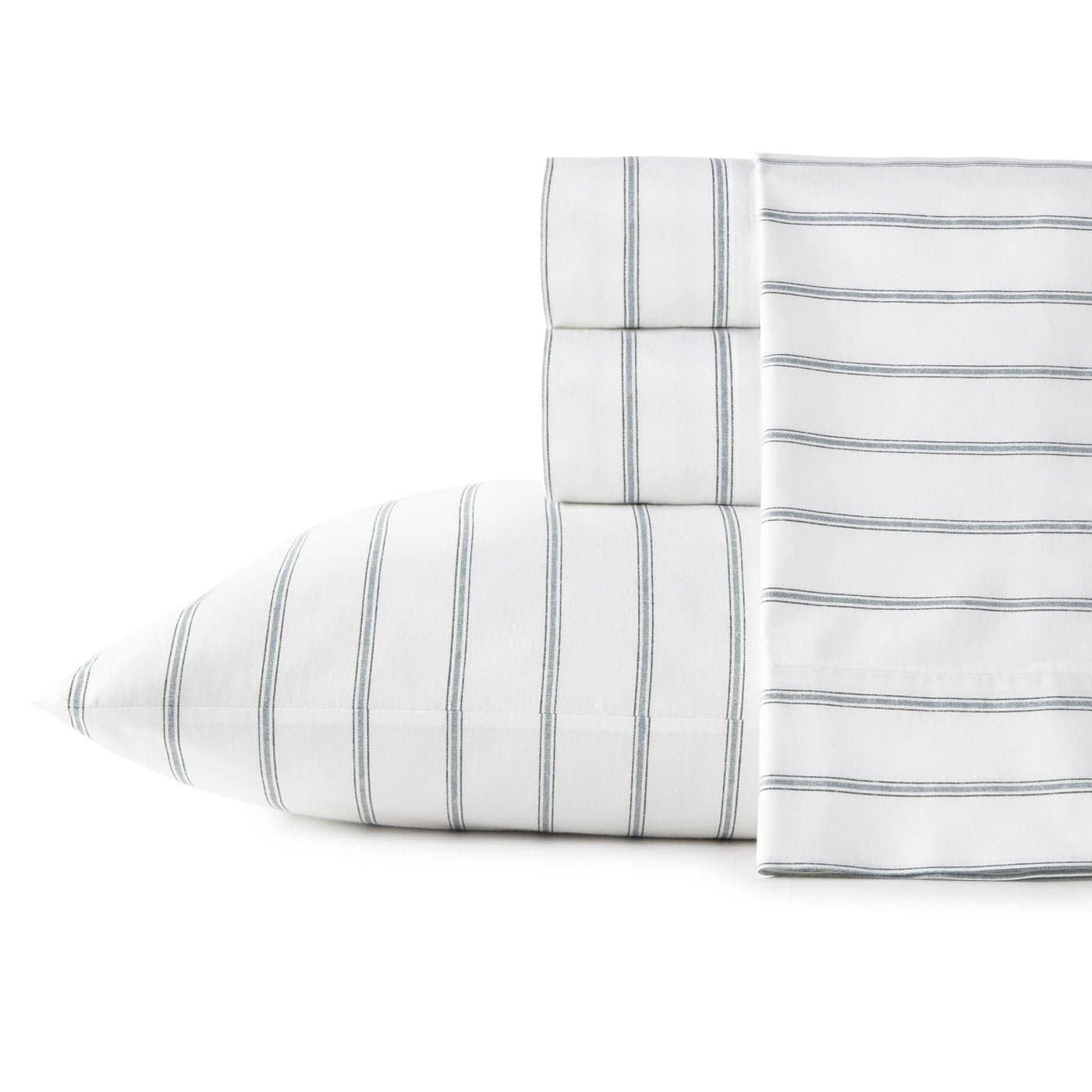 Stone Cottage Twin Sheets Cotton Percale Bedding Set Crisp Cool Ideal Bedding Set Trenton Stripe Green Twin