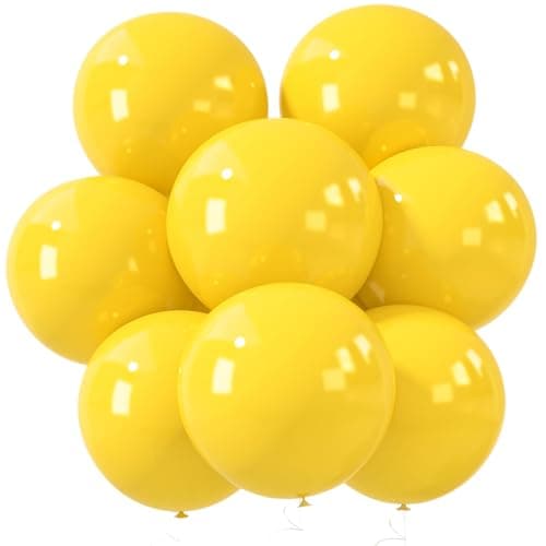 LovesTown 15 PCS Pastel Yellow Party Balloons 18 Inch Yellow Latex Balloons Garland Arch Kit for Easter Sunflower Birthday Baby Shower Graduation Engagement Anniversary Wedding Party Supplies