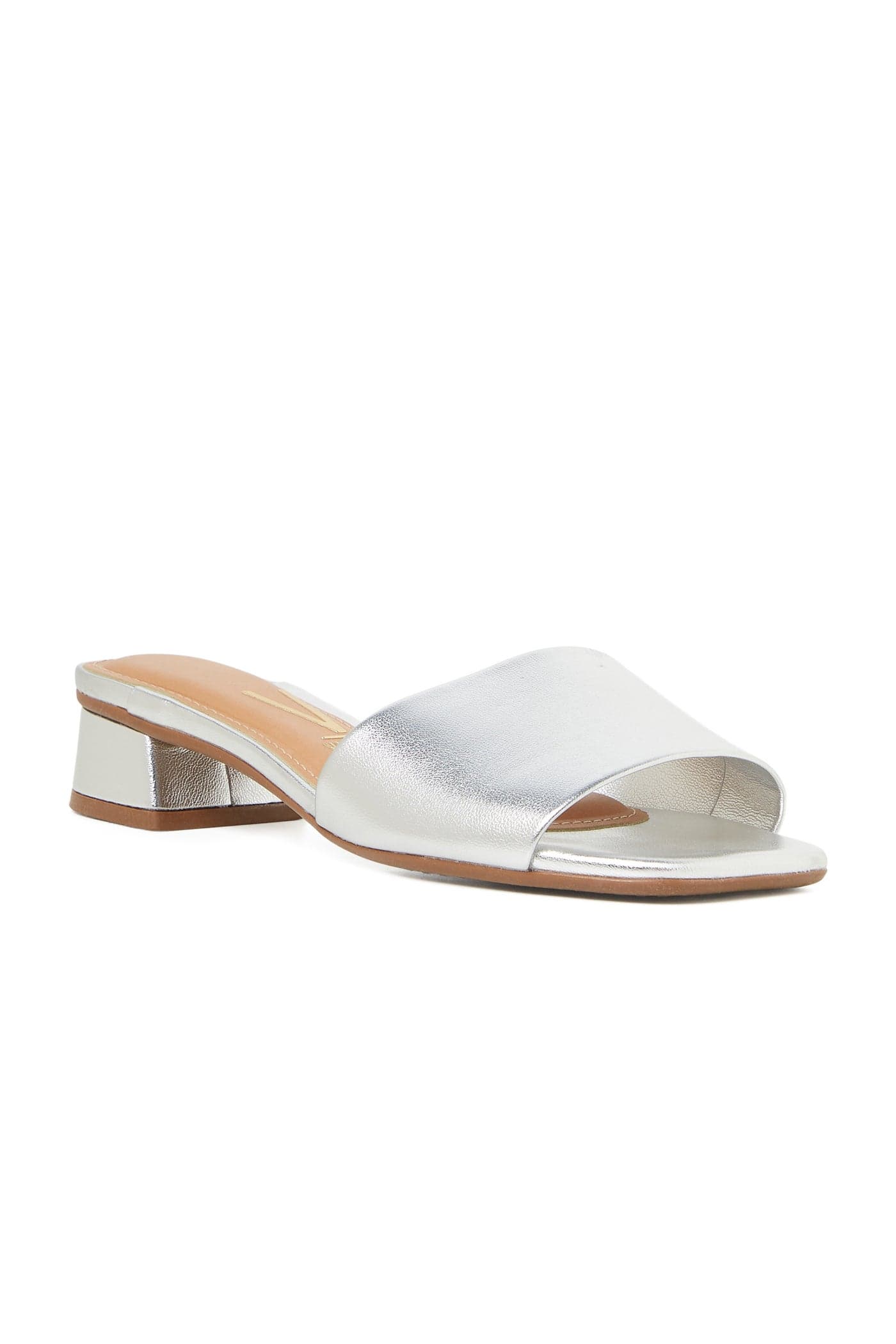 VIZZANO LADIES Low Heel Sandals in Silver | Comfortable Everyday Footwear — 41 EU