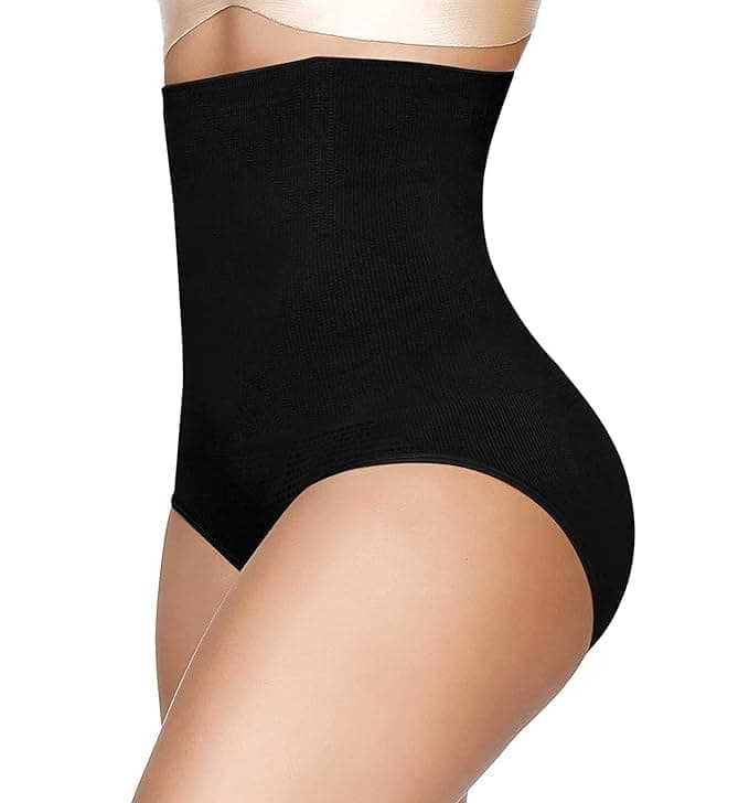 ALYNE Women Waist Shapewear with Anti Rolling Strip Tummy Control Tucker Waist Slimming Panties Shapewear Underwear Seamless High Waist Body Shaper Core