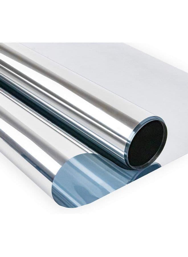 Silver Decorative Privacy Window Film Sticker
