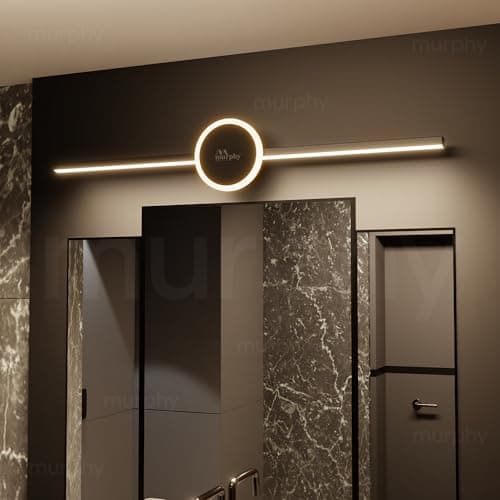 Murphy Aluminium Sun Model 16+2W Black Finish LED Picture Photo Frame Light With 3 Color Changing (White, Warm White, Natural), Bathroom Dressing Table, Pack of 4