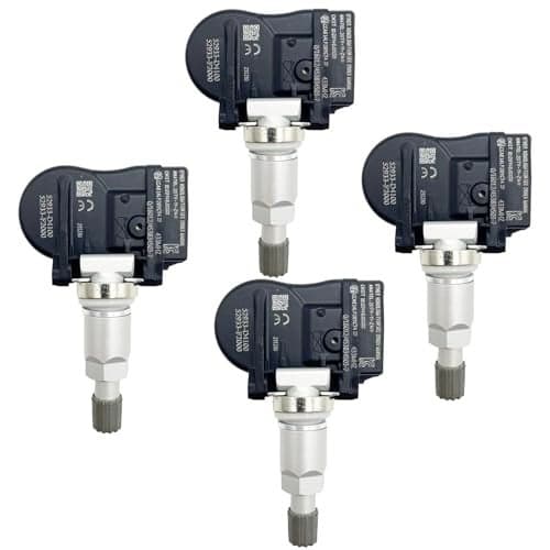 Cheriezing Tire Pressure Monitoring System (TPMS) Sensor 433 MHz Compatible with 2016-2023 Elantra Ioniq Sonata G80 GV80 G90 Revero Optima - Pre-Programmed Set of 4