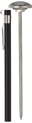 Supco ST02 Stainless Steel Pocket Dial Thermometer, 5" Stem, 1" Dial, 0 to 220 Degrees F