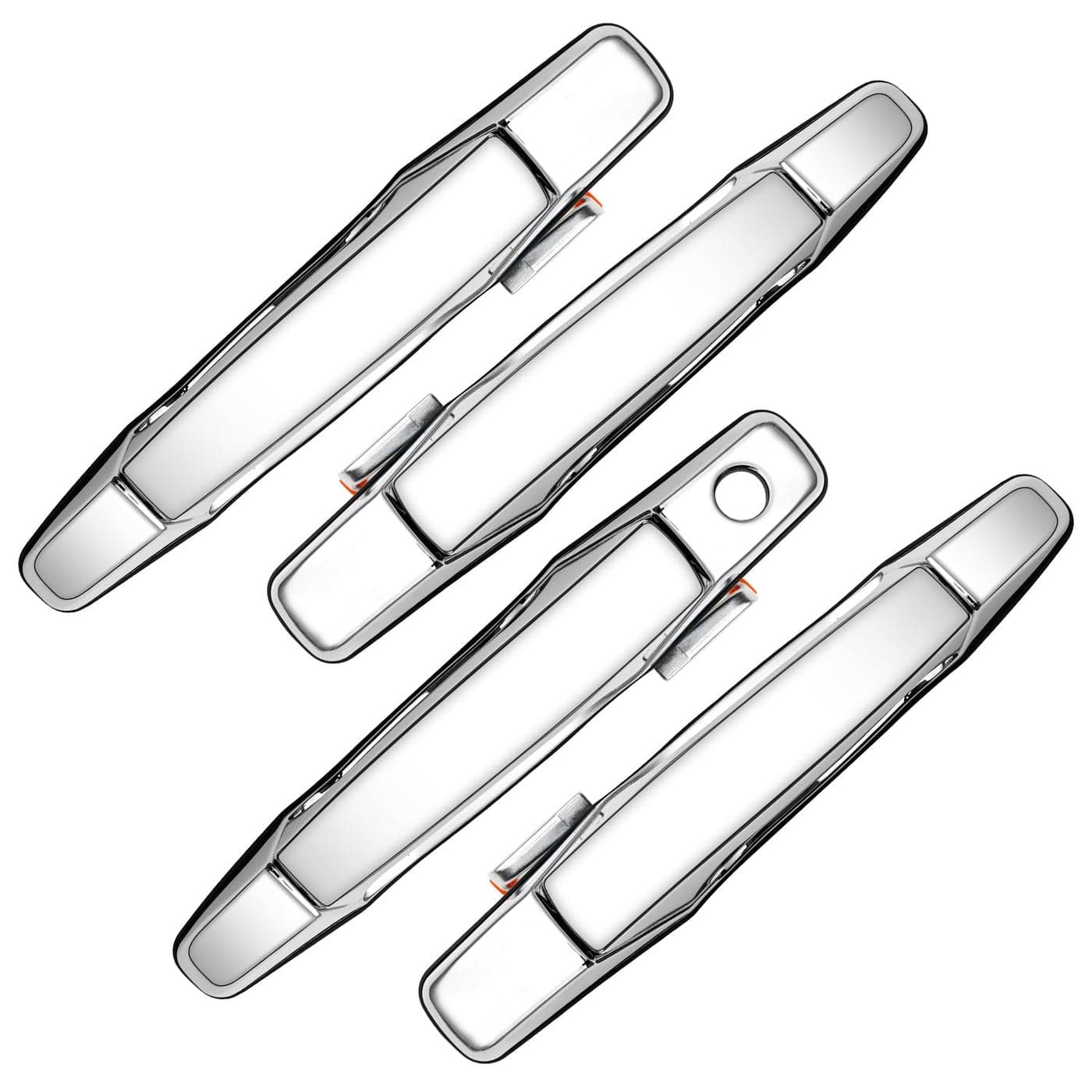 FAERSI 4pcs Outside Exterior Door Handle Front Rear Driver Passenger Side Replacements for Cadillac Escalade Chevy Silverado GMC Sierra Yukon Pickup Truck SUV 2007 2008 2009 2010 2011 2012 2013 2014