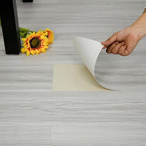 20-Pack 30 Sq.Ft Peel and Stick Floor Tile, Vinyl Plank Flooring, Natural Wood Look, Self Adhesive Durable and Waterproof for Transfer Bedroom, Kitchen, RV, Bathroom and Living Room, 36in×6in