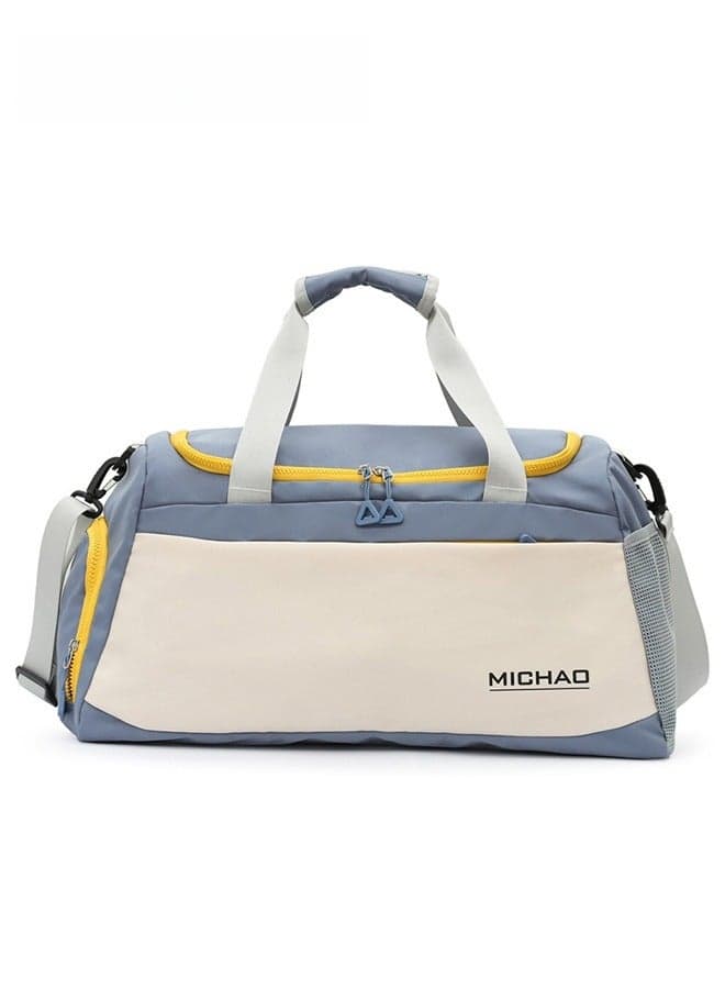 Women Nylon Sports Bag Shoulder Crossbody trolley Handbag,Ladies Large Capacity Multi-pocket Durable Waterproof Shoe Compartment Dry and Wet Separation Pockets Material Bag, for Gym Casual Travel Use