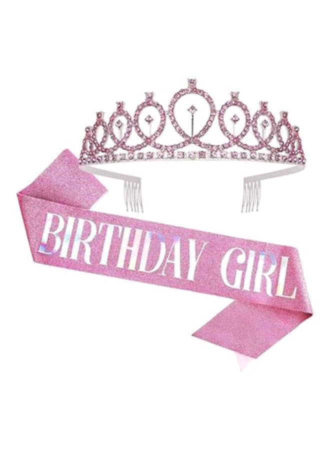Birthday Girl Sash And Rhinestone Tiara Kit