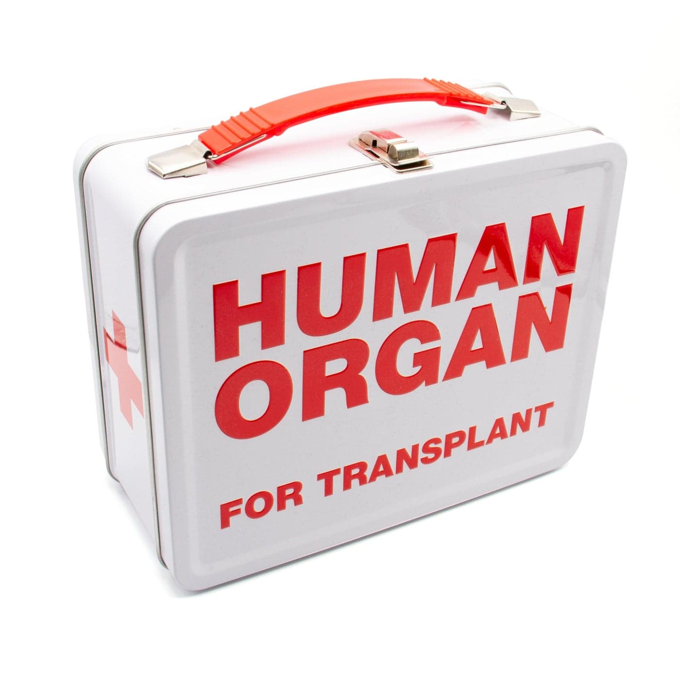 AQUARIUS Human Organ Large Fun Box Sturdy Tin Storage Box with Plastic Handle Embossed Front Cover Officially Licensed Human Organ Merchandise Collectible Gift