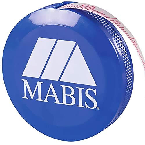 MABIS Retractable Tape Measure, Compact Flexible Measuring Tape, Body Tape Measure, 60 Inches, Blue