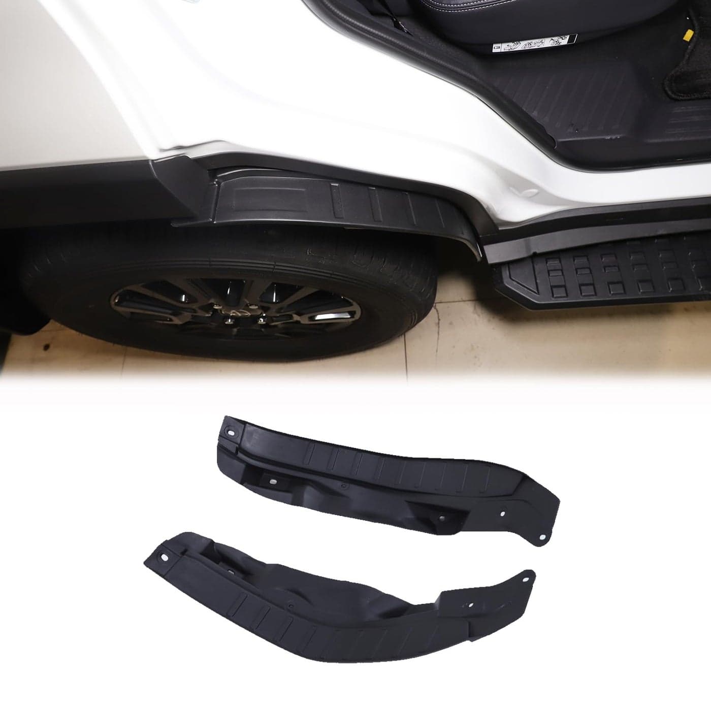 Heutamo Fender Flares Compatible with Toyota Land Cruiser Prado 250 J250 LC250 2024 2025 Accessories Car Exterior Rear Fender Mud Guards Trim AccessoriesNot Suitable for Low Configuration