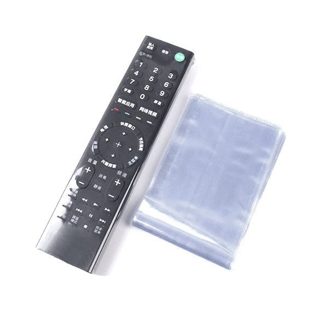 OriGlam 10pcs Shrink Wrap Bags for TV Remote Control, TV Remote Controls Covers Clear Bags, Heat Shrink Wrap Bags (2.36x10.47 Inch)