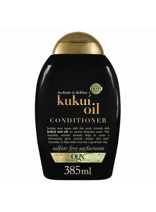 Kukui Oil Conditioner, Hydrate & Defrizz, 13 Ounces
