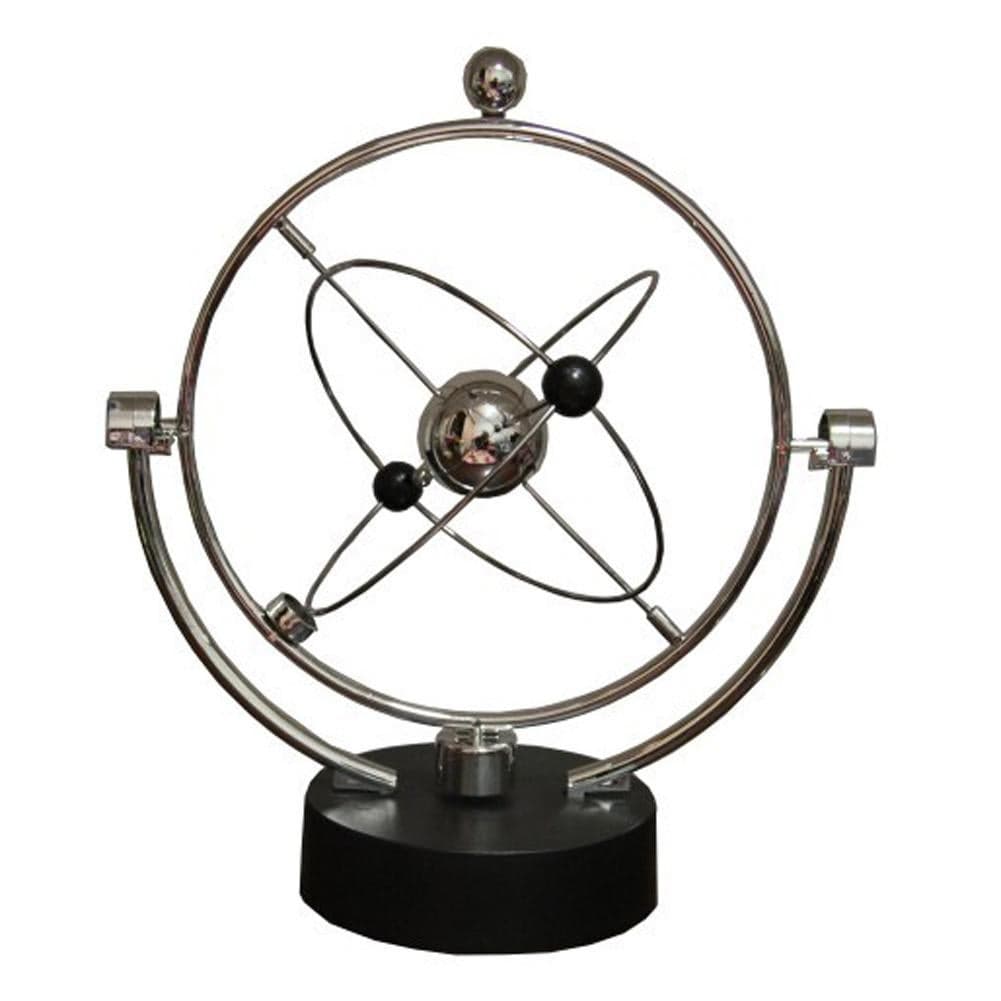 Kinetic Orbital Revolving Desk Toy - Perpetual Motion Office Decor - 24x24x22cm - Space Orbital Art - Desk Gadget for Home Office