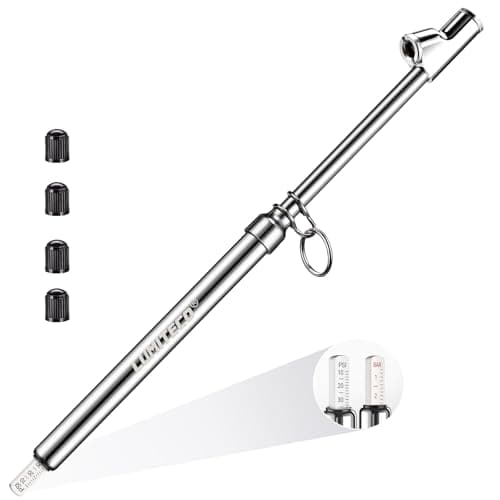 LUMITECO Dual Head Tire Pressure Gauge Heavy Duty Extension Air Tire Gauge for Tire Pressure Range 10150PSI 110BAR Straight Foot Dual Head Chuck Auto Service Gage for CarSemi TruckRVMotorcycle