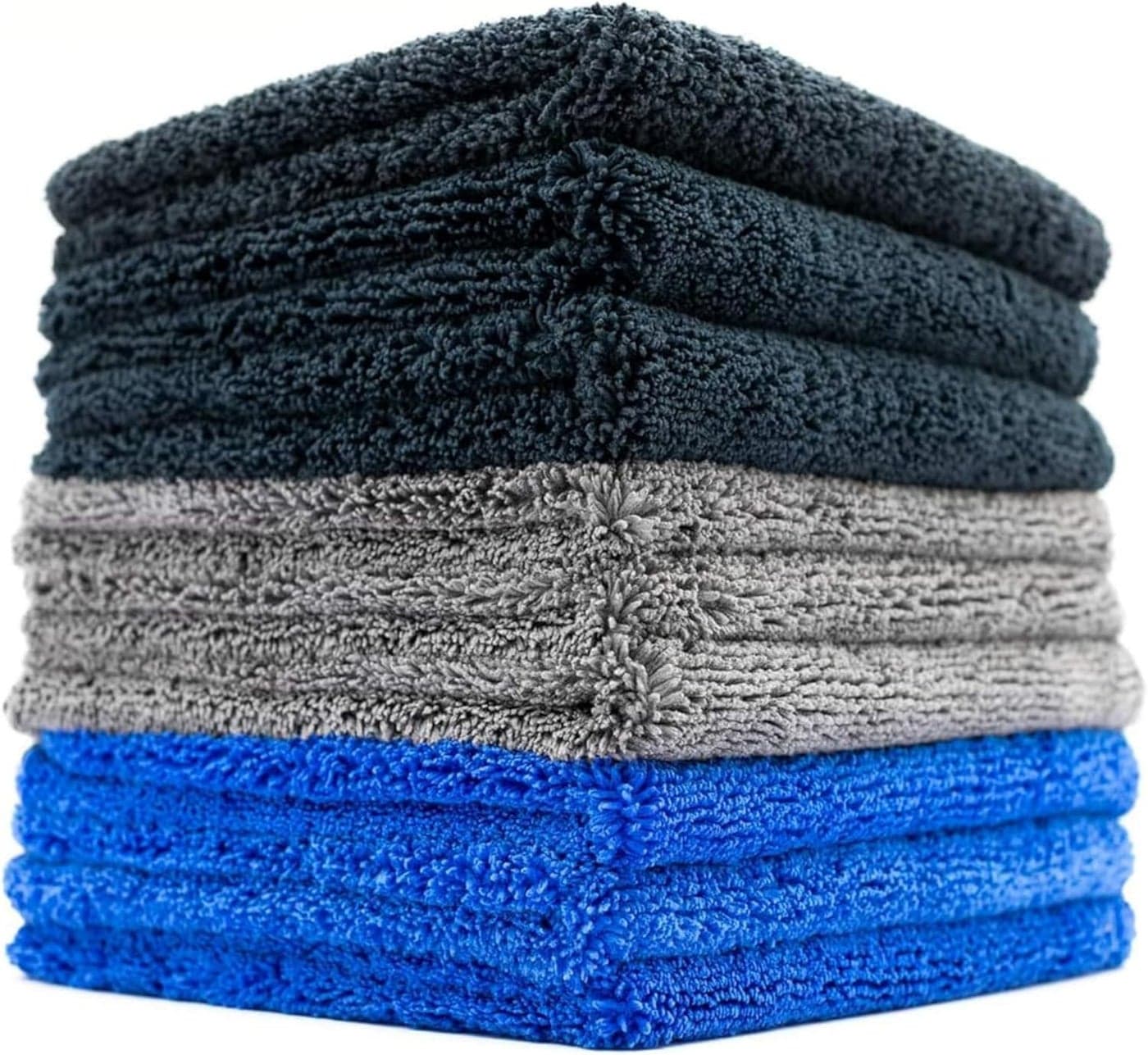 The Rag Company Spectrum 420 Dark Pack - Professional Microfiber Auto Detailing Towels (9-Pack)