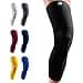LP SUPPORT 667 Compression Sleeve Leg Full Length for Sports Cycling Running Basketball for Men Women Black L 1pcs