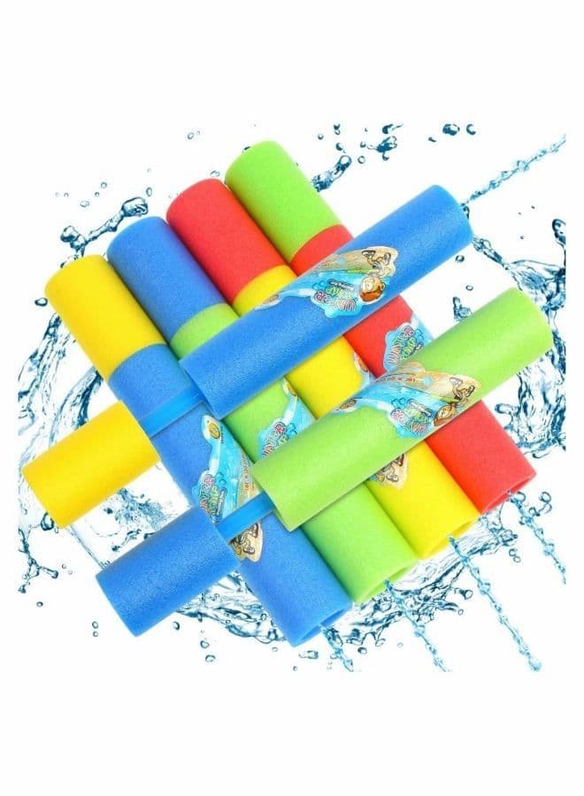 Water Guns for Kids Toddlers Outdoor Pool Beach Toys 6 Pack Foam Water Guns
