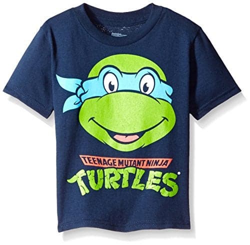 Nickelodeon Boys' Toddler Boys' Teenage Mutant Ninja Turtles Group T-Shirt Shirt, Navy, 4T