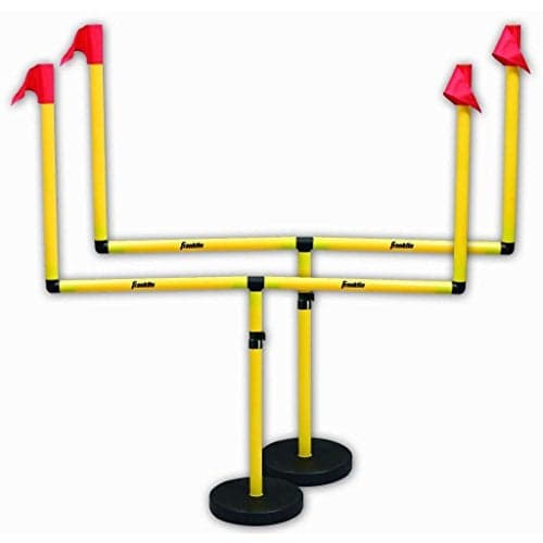 Franklin Sports Youth Football Goal Post Set Kids Football Easily Adjustable Field Goals Includes 2 Goal Posts Perfect for Ages 4 Backyard Play