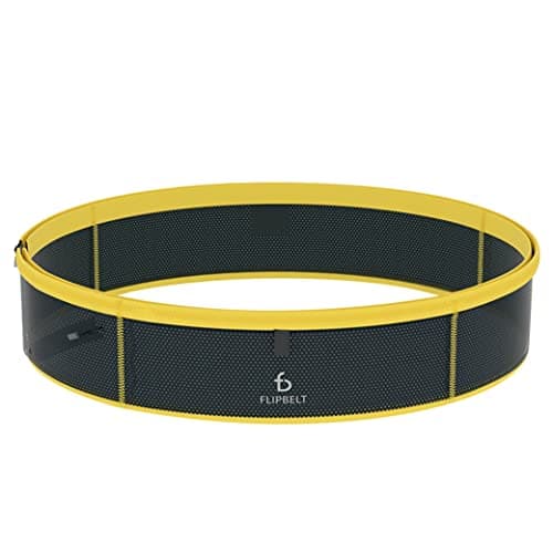 FlipBelt Lightweight Running Air Belt Fitness and Running Fanny Pack for Women and Men Non Chafing Waist Band Pack for Phone Keys Money Moisture Wicking Storage Belt USA Company