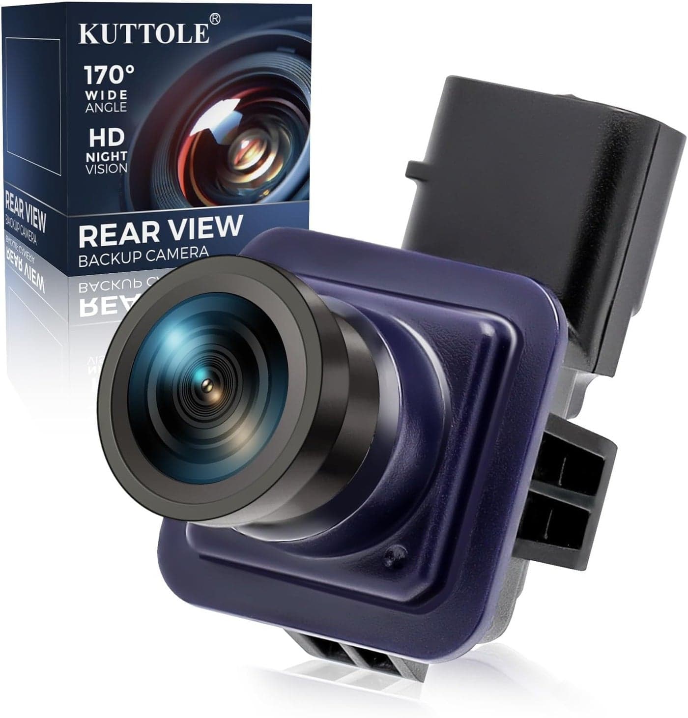 KUTTOLE Backup Camera for Ford Fusion 2013-2016 with 170° Wide Angle and Night Vision