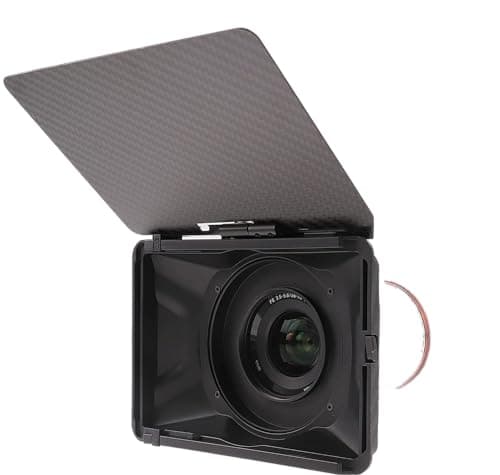 Foto4easy Mini Matte BoxLightweight Box with Top Flag for DSLR Mirrorless CamerasCompatible 67mm72mm77mm82mm LensesSupporting 4x44x565 Filters Black