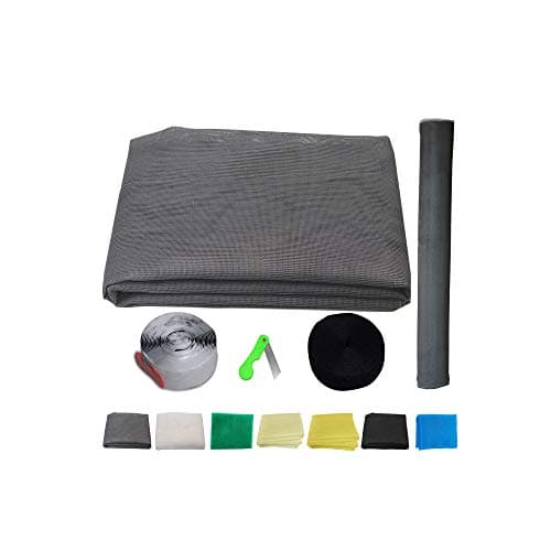 SAI PRASEEDA Mosquito Net for Window with Fiber Glass Mesh 4/6feet(120/180cm) 48/72Inches 1 Year Guarantee Without Stitched (Grey Color) 200GSM No:17