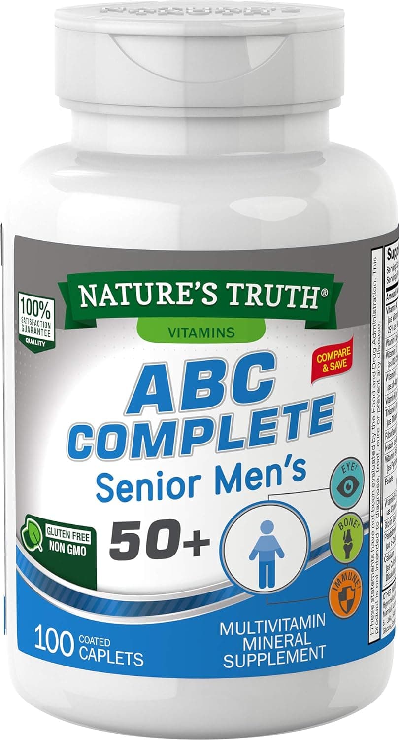 Senior Men's Multivitamin 50+ - 100 Caplets